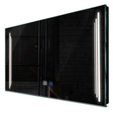 Specchio LED Rettangolare | Pulsanti touch | Funzione anti-appannamento | Luce bianca neutra - Reyze Serie Salono Modello 8